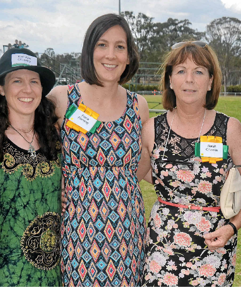 Kathryn O’Leary from Toowoomba, Fiona Flemming from Melbourne and Sarah Chawke from Croom, County Limerick, Ireland.